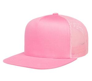 หมวกแก๊ปทรงทรัคเกอร์แบบขายส่ง หมวก 5 แฉก ปีกแบน หมวกตาข่ายแบบ Snapback หมวกตาข่าย หมวกแก๊ปทรัคเกอร์แบบสั่งทำ - Product Image 2