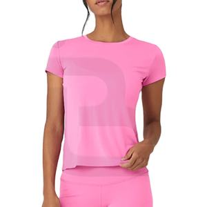 Nueva venta al por mayor Slim Fit mujer algodón poliéster camiseta logotipo personalizado Color sólido manga corta 100% algodón servicios OEM venta - Product Image 1