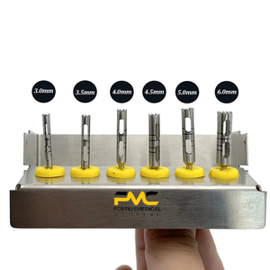 Kit chirurgical de trephination longue pour implants dentaires, pour une extraction précise des implants et des interventions sur les tissus dentaires en laboratoire et en clinique - Product Image 2