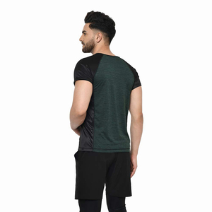 Men's <b>Raglan</b> Sleeve T-Shirt Solid Color O-Neck Quick Dry Slim Fit Sporty Style Knitted Polyester Short Sleeve Workout <b>Top</b> - Product Image 2