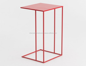 โต๊ะข้างโลหะดีไซน์เรียบง่ายโต๊ะกาแฟทันสมัยสำหรับใช้ในบ้าน - Product Image 4