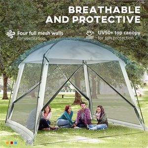 Tenda per Feste a Doppio Strato Impermeabile con Pareti Laterali Personalizzabili, Pali in Alluminio Opzionali, Tessuto in Poliestere - per Grandi Eventi - Product Image 4