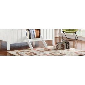 Letto singolo per bambini Spring Cottage in finitura bianca e rosa - Product Image 3