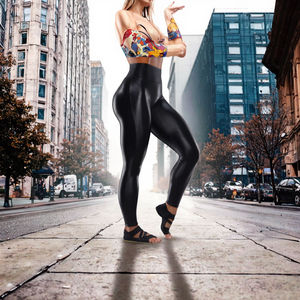 High Quality Women's Clothing New Design Stretch <b>Leather</b> High Waist Quick Dry <b>Leggings</b> Long Streetwear <b>Plus</b> <b>Size</b> Pants - Product Image 5