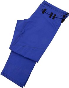Uniforme de Jiu-Jitsu Brasileño Azul, 100% Algodón, Corte Regular, Duradero, Unisex para Adultos, Kit de Ropa para Artes Marciales - Product Image 4