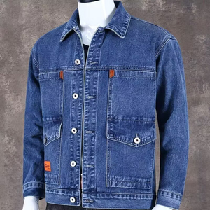 Custom <b>Men's</b> Washed Denim <b>Jacket</b> Vintage <b>Trucker</b> Jean Button Casual Streetwear Cotton Outerwear Quick Dry Breathable - Product Image 6