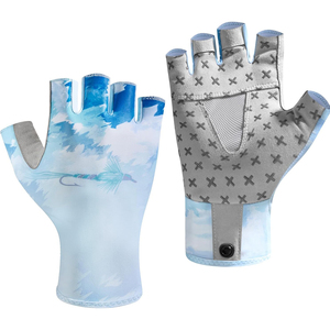 Lightweight Fishing Gloves Fingerless UV <b>Sun</b> Protection Anti Slip Palm Breathable Stretch Fabric for Men and Women Fishing - Product Image 2