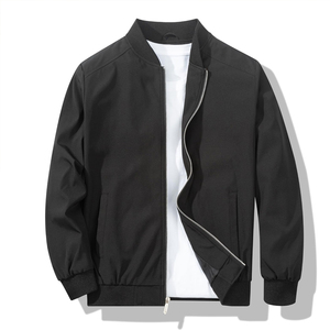 เสื้อแจ็คเก็ตบอมเบอร์ผู้ชายทำจากโพลีเอสเตอร์ ดีไซน์ใหม่ รับทำโลโก้ เสื้อแจ็คเก็ตบอมเบอร์ฤดูหนาวสำหรับผู้ชาย สินค้ามาแรง ทรงพอดีตัว - Product Image 1