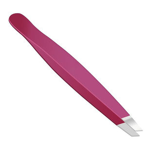 แหนบคิ้วสแตนเลสสีชมพู ปลายเฉียง DIY กำจัดขนแบบกันลื่น - Product Image 6