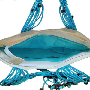 ถุงผ้าปอกระเจาพร้อมที่จับสุดหรูถุงผ้าป่านแบบตะวันตกของอินเดียกระเป๋าถือสำหรับร้านขายของชำพิมพ์สกรีนและโลโก้ - Product Image 3