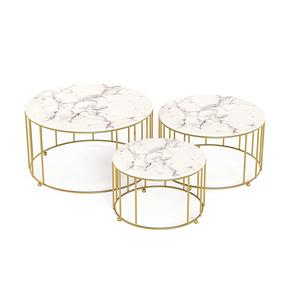 Support à gâteau doré avec finition marbrée, présentoir rond pour cupcakes et desserts pour mariage, anniversaire, fête - Product Image 1