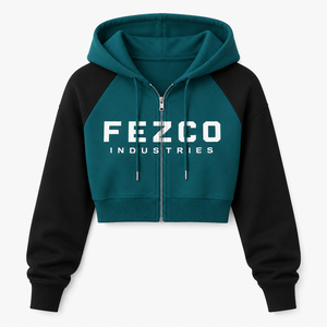 Sweat-shirt à capuche pour femme en molleton 100% coton, coupe courte, noir, élégant, pour la salle de sport, avec logo personnalisé OEM - Product Image 3