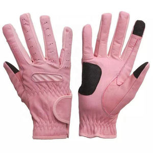 Gants d'équitation professionnels pour hommes, en cuir synthétique anti-déchirure, sur mesure. - Product Image 3