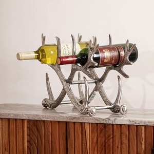 Porte-bouteilles à vin en métal moderne, design épuré, pour comptoir de bar - Product Image 4