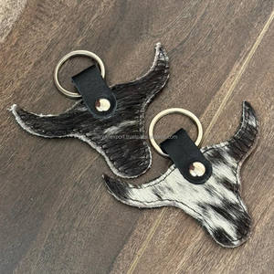 Porte-clés en cuir usiné à la main personnalisé de haute qualité en gros en cuir de vachette nouveau porte-clés en métal Offre Spéciale porte-clés de conception Unique - Product Image 5