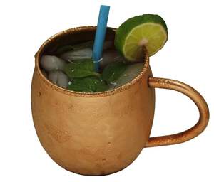 Tasses en cuivre 100% pur, avec poignée en cuivre, pour boire de l'eau, fabriquées par un fabricant et fournisseur indien. - Product Image 5