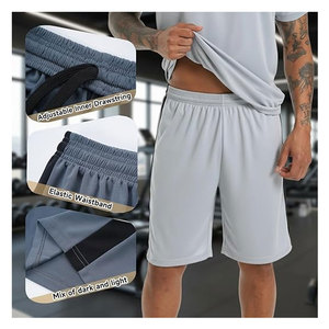 Conjuntos Deportivos para Hombre, Camisetas de Manga Larga y Pantalones Cortos para Entrenamiento, Ropa Deportiva Transpirable de Secado Rápido para Gimnasio - Product Image 5