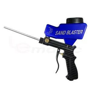 Gravity Feed Sandblasting Gun With Long Tip Nozzle Remove Rust Dust Oil Abrasive Tools Sandblaster Spray Gun