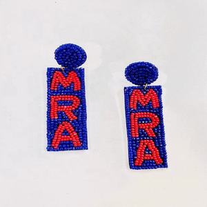 Boucles d'oreilles perlées en forme de papillon, style bohème classique, broderie artisanale de perles de rocaille, en coton léger, apprêts de bijouterie 198 Classic - Product Image 2