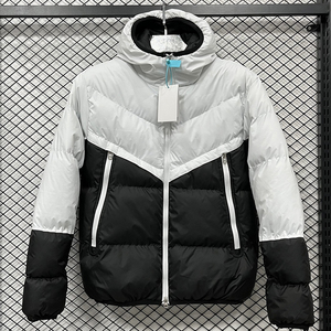 Chaqueta Acolchada con Capucha para Hombre Bigwood Sports, Estilo Urbano de Invierno, Gruesa, Resistente al Viento, de Poliéster/Algodón, con Cierre y Cuello Alto, Logotipo Frontal - Product Image 4