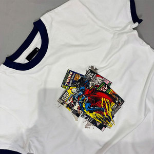 T-shirts unisexes à col rond Venomous avec imprimé de personnage de bande dessinée Ghost Rider, coupe classique, 100% coton - Product Image 5