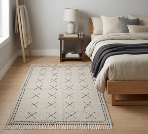 Alfombra Bohemia Kantha NYKO MART KN-07 de 2x3 pies, Hecha a Mano, de Algodón, Estilo Vintage, con Patrón Floral, Ecológica, Antideslizante, de PET - Product Image 6
