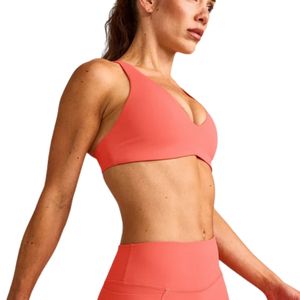 Soutien-gorge de sport dos croisé pour femme, avec logo réfléchissant, respirant, anti-humidité, extensible, pour la gym, la course, le yoga et le fitness - Product Image 3