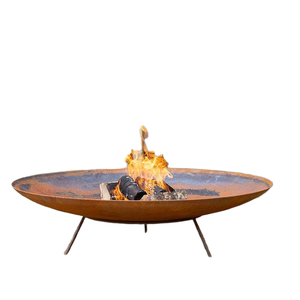 Chimenea de Jardín de Hierro Rústico Ecológica Más Vendida, Brasero para Exteriores con Acabado con Recubrimiento en Polvo, Diseño Independiente, Combustible de Leña - Product Image 6