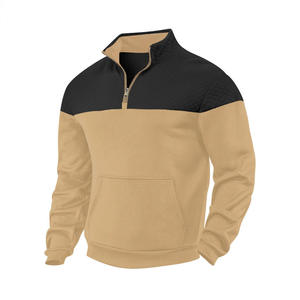 Bulk <b>half</b> <b>zip</b> pullover workout <b>sweatshirt</b> with midweight fleece for gym apparel brands - Product Image 3