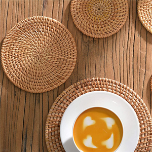 Sous-verres vintage, sets de table de mariage, sets de table tissés, sets de table abstraits à franges, sets de table faits main, nouveauté - Product Image 6