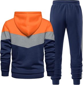 Men's Hoodie Tracksuit 2 Pieces Set <b>Athletic</b> Casual Hooded Sweatshirt and Joggers Set Sweatsuit Outfits - Product Image 2