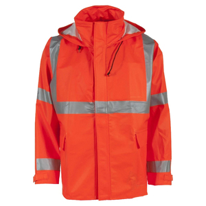 Men Outdoor Hi Vis <b>Working</b> Jackets for Men's Safety High Visibility Reflective <b>Waterproof</b> Safety Jackets Made in Pakistan - Product Image 1