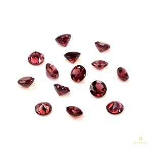 Granats naturels calibrés ronds 4 mm, pierres précieuses de granat naturel facettées en vrac, pierre de naissance de janvier pour la fabrication de bijoux - Product Image 1