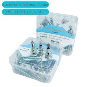 25 Vis d'ancrage en acier zingué autoperceuses pour plastique, diamètre 5/8 po, résistance à la cisaillement 5000 lb - Pour les besoins de fixation murale - Product Image 3