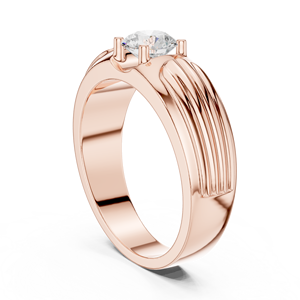 Bague de Fiançailles et de Mariage Classique Faite à la Main en Argent Sterling 925 Plaqué Or de Haute Qualité avec Moissanite Sertie en Bezel – Luxe, Premium, Tendance - Product Image 5