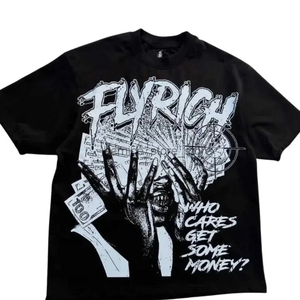 T-shirts oversize pour hommes, style streetwear, pour l'été / Derniers modèles de t-shirts pour hommes, t-shirts personnalisés avec logo imprimé pour hommes - Product Image 2