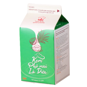 Crème non laitière de qualité professionnelle OEM/ODM HALAL Pandan pour desserts, 500g, pour fabricants de café et de thé au lait - Product Image 1