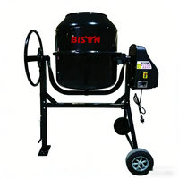 BISON (CHINE) Petite bétonnière électrique portable 120L 140L 160L 180L 200L avec tambour