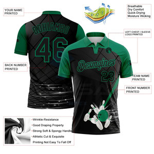 Polo Deportivo al por Mayor para Entrenamiento de Bolos y Uso Casual, Camiseta Polo de Alto Rendimiento para Bolos, Camiseta Polo Personalizada para Bolos - Product Image 3