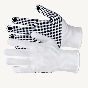 Guantes de Trabajo de Seguridad con Forro de Algodón de Alta Calidad, Diseño Nuevo, Guantes con Forro de Punto Sin Costuras de PU - Product Image 1