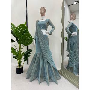 Grandes Robes de Soirée Prêt-à-porter Vêtements de Soirée Lehenga Saree Look Stylé et élégant - Product Image 4