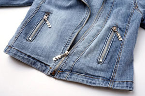 Denim Jacket Casual Turn Down Collar <b>Coat</b> Fashion Adjustable Hem Women Outwear Winter Knitted Breathable - Product Image 3