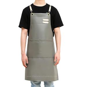 ผ้ากันเปื้อนหนังสำหรับช่างตัดผมแบบ unisex สวมใส่สบาย - Product Image 3