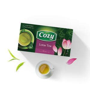 Factory Wholesale Custom Print Lotus <b>Flowers</b> Tea Bag Portable Herbal Tea Blends Triangle Bags Tea Packaging Box - Product Image 1