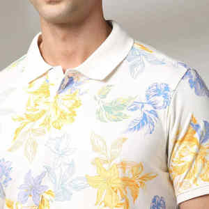 เสื้อโปโลผู้ชายแขนสั้นทรงสลิมฟิตสไตล์เกาหลีลายทางลำลอง ผ้าโพลีเอสเตอร์ใส่สบายสำหรับฤดูร้อน รับทำโลโก้ OEM ตามสั่ง - Product Image 3