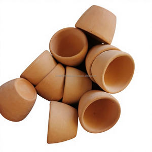 Ventes en gros de mini pots de jardin en terre cuite, jardinières en céramique sculptées à la main, pots classiques pour plantes et fleurs, jardinières pour la maison - Product Image 1