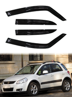 Visera para Ventana de Coche Suzuki SX4 2006-2014, Protector Solar, Protección Contra la Lluvia, Decoración Acrílica con Cinta Adhesiva Doble GCS