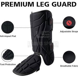 Protège-tibias et genouillères de baseball en EVA, protection professionnelle légère, personnalisables avec logo pour l'entraînement sportif - Product Image 4
