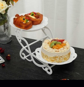 Soporte de Pastel de Metal Dorado de 3 Niveles, Exhibidor de Postres Multicapa, Reutilizable, Redondo, para Servir Bocadillos en Fiestas de Té y Banquetes - Product Image 6