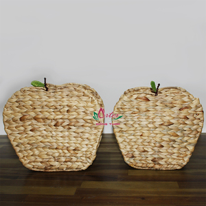 Ensemble de porte-revues minimaliste en jacinthe d'eau écologique en forme de pomme pour le rangement de la cuisine et du salon - Product Image 6